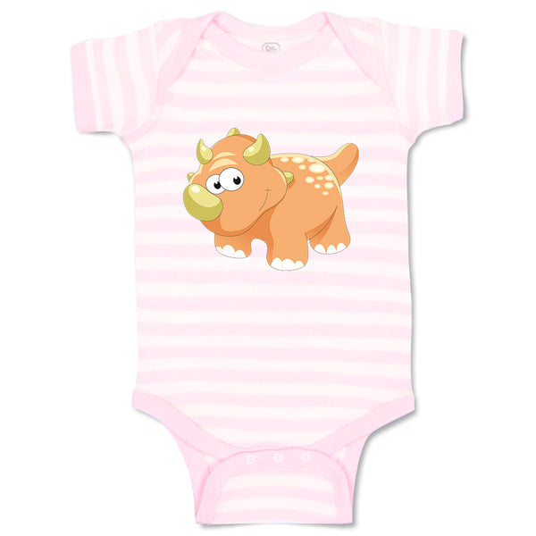 Baby Clothes Baby Dinosaur with Horns Fat Dinosaurs Dino Trex Baby Bodysuits