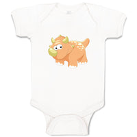 Baby Clothes Baby Dinosaur with Horns Fat Dinosaurs Dino Trex Baby Bodysuits
