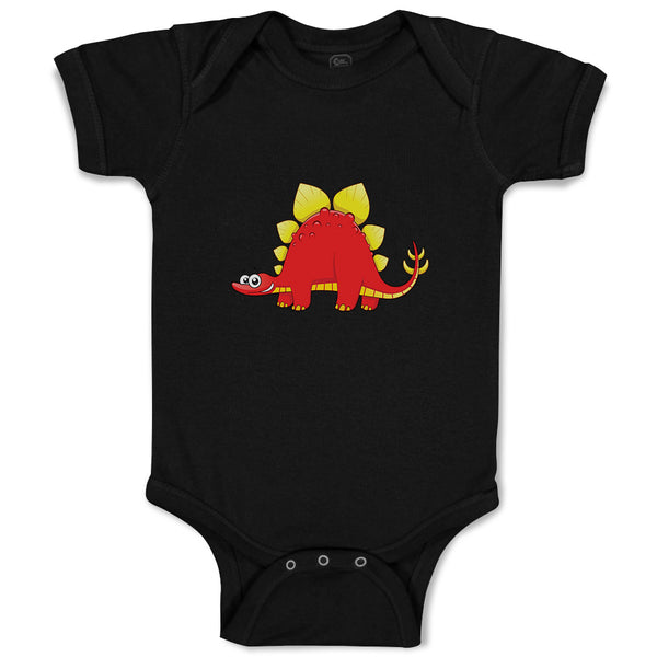 Baby Clothes Dinosaur Red Small Head Smiling Dinosaurs Dino Trex Baby Bodysuits