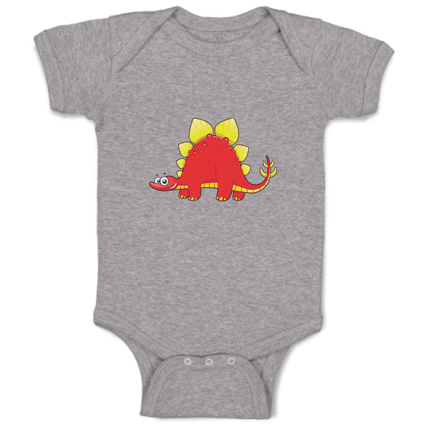 Baby Clothes Dinosaur Red Small Head Smiling Dinosaurs Dino Trex Baby Bodysuits