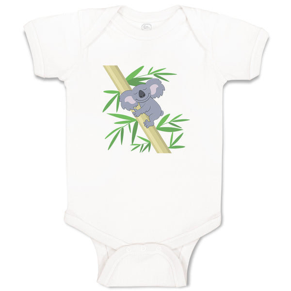 Baby Clothes Koala Hugging Bamboo Funny Humor Baby Bodysuits Boy & Girl Cotton
