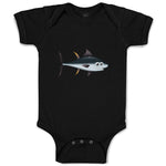 Baby Clothes Little Shark Smiling Ocean Sea Life Baby Bodysuits Cotton