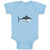 Baby Clothes Little Shark Smiling Ocean Sea Life Baby Bodysuits Cotton