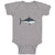 Baby Clothes Little Shark Smiling Ocean Sea Life Baby Bodysuits Cotton