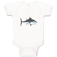 Baby Clothes Little Shark Smiling Ocean Sea Life Baby Bodysuits Cotton