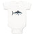 Baby Clothes Little Shark Smiling Ocean Sea Life Baby Bodysuits Cotton