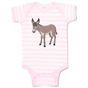 Baby Clothes Donkey Farm Animals Farm Baby Bodysuits Boy & Girl Cotton