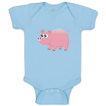 Baby Clothes Pig Big-Eyed Animals Farm Baby Bodysuits Boy & Girl Cotton