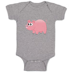 Baby Clothes Pig Big-Eyed Animals Farm Baby Bodysuits Boy & Girl Cotton
