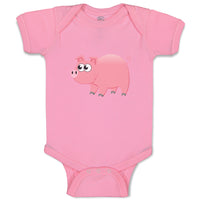 Baby Clothes Pig Big-Eyed Animals Farm Baby Bodysuits Boy & Girl Cotton