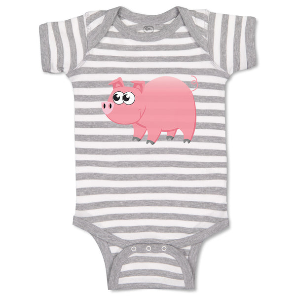 Baby Clothes Pig Big-Eyed Animals Farm Baby Bodysuits Boy & Girl Cotton