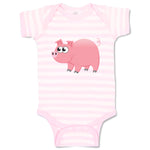 Baby Clothes Pig Big-Eyed Animals Farm Baby Bodysuits Boy & Girl Cotton