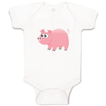 Baby Clothes Pig Big-Eyed Animals Farm Baby Bodysuits Boy & Girl Cotton