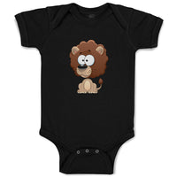 Baby Clothes Lion Funny Big Head Safari Baby Bodysuits Boy & Girl Cotton