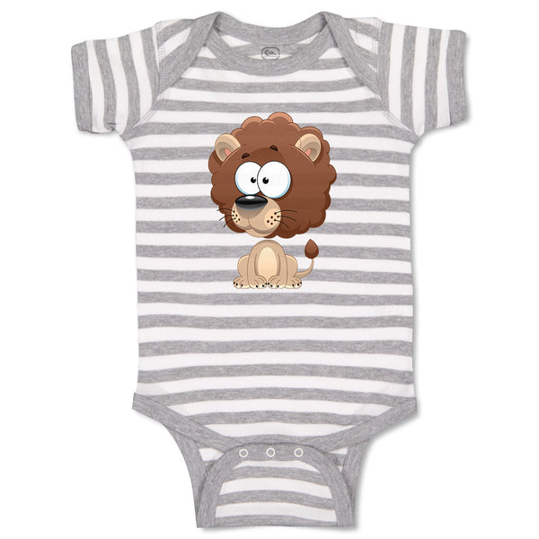 Baby Clothes Lion Funny Big Head Safari Baby Bodysuits Boy & Girl Cotton