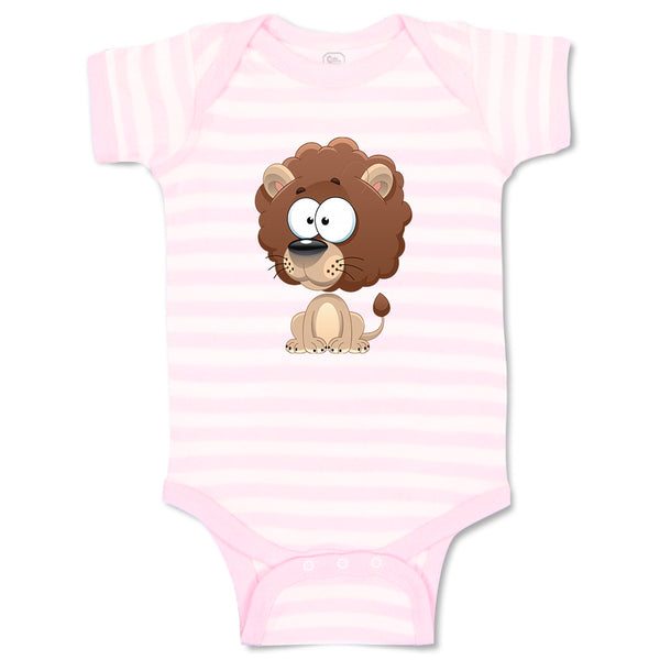 Baby Clothes Lion Funny Big Head Safari Baby Bodysuits Boy & Girl Cotton