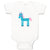 Baby Clothes Unicorn Blue Style A Funny Humor Baby Bodysuits Boy & Girl Cotton