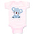 Baby Clothes Baby Koala Funny Humor Baby Bodysuits Boy & Girl Cotton