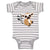 Baby Clothes Lemur Tail in Stripes Funny Humor Baby Bodysuits Boy & Girl Cotton