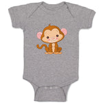 Baby Clothes Little Baby Monkey Zoo Funny Baby Bodysuits Boy & Girl Cotton