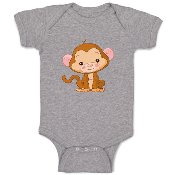 Baby Clothes Little Baby Monkey Zoo Funny Baby Bodysuits Boy & Girl Cotton