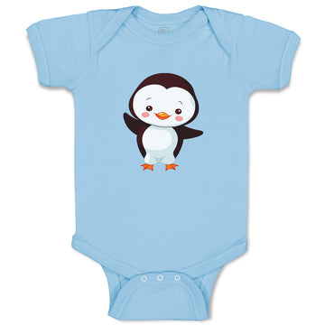 Baby Clothes Penguin Baby Greeting Ocean Sea Life Baby Bodysuits Cotton