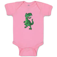 Baby Clothes Large Dinosaur Big Head Smiling Dinosaurs Dino Trex Baby Bodysuits