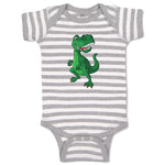 Baby Clothes Large Dinosaur Big Head Smiling Dinosaurs Dino Trex Baby Bodysuits