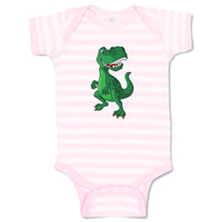 Baby Clothes Large Dinosaur Big Head Smiling Dinosaurs Dino Trex Baby Bodysuits