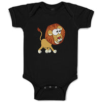 Baby Clothes Lion Walking Right Animals Safari Baby Bodysuits Boy & Girl Cotton