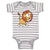 Baby Clothes Lion Walking Right Animals Safari Baby Bodysuits Boy & Girl Cotton