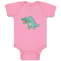Baby Clothes Dinosaur Large Funny Smiling Dinosaurs Dino Trex Baby Bodysuits