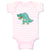 Baby Clothes Dinosaur Large Funny Smiling Dinosaurs Dino Trex Baby Bodysuits