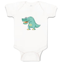 Baby Clothes Dinosaur Large Funny Smiling Dinosaurs Dino Trex Baby Bodysuits