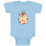 Baby Clothes Dinosaur Newborn in Eggshell Dinosaurs Dino Trex Baby Bodysuits