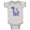 Baby Clothes Dinosaur Big Purple Dinosaurs Dino Trex Baby Bodysuits Cotton