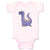 Baby Clothes Dinosaur Big Purple Dinosaurs Dino Trex Baby Bodysuits Cotton