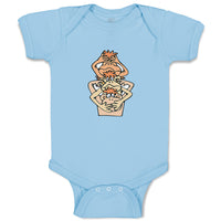 Baby Clothes 3 Monkeys Blind Deaf and Dumb Animals Baby Bodysuits Cotton