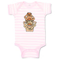 Baby Clothes 3 Monkeys Blind Deaf and Dumb Animals Baby Bodysuits Cotton