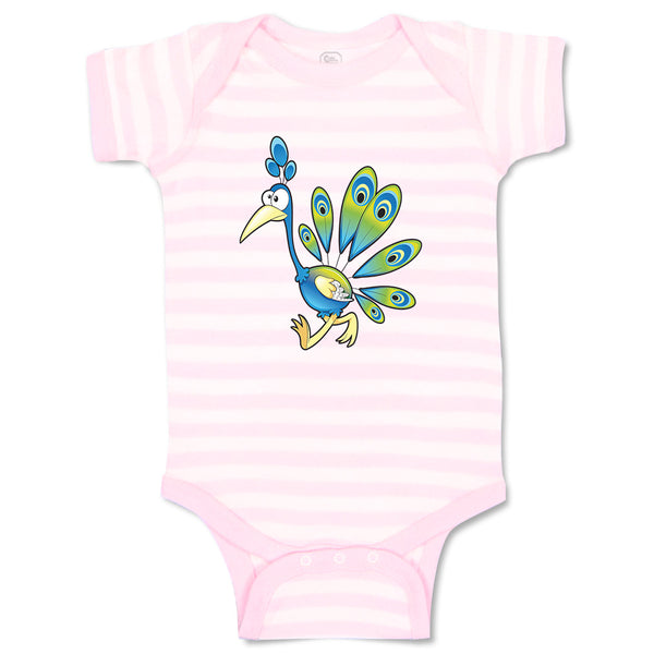 Baby Clothes Peacock Walking Animals Baby Bodysuits Boy & Girl Cotton