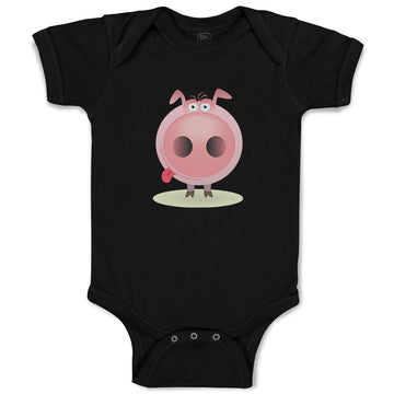 Baby Clothes Pig Facing Straight Farm Baby Bodysuits Boy & Girl Cotton