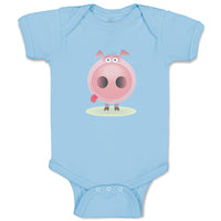 Baby Clothes Pig Facing Straight Farm Baby Bodysuits Boy & Girl Cotton