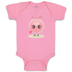 Baby Clothes Pig Facing Straight Farm Baby Bodysuits Boy & Girl Cotton