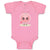 Baby Clothes Pig Facing Straight Farm Baby Bodysuits Boy & Girl Cotton