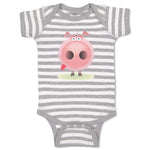 Baby Clothes Pig Facing Straight Farm Baby Bodysuits Boy & Girl Cotton