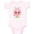 Baby Clothes Pig Facing Straight Farm Baby Bodysuits Boy & Girl Cotton