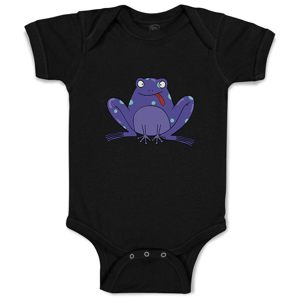 Baby Clothes Blue Frog Funny Baby Bodysuits Boy & Girl Newborn Clothes Cotton