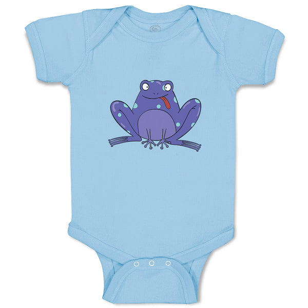 Baby Clothes Blue Frog Funny Baby Bodysuits Boy & Girl Newborn Clothes Cotton