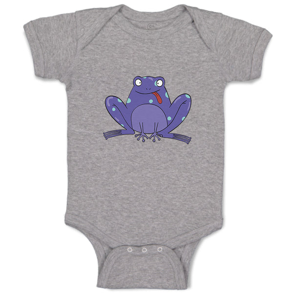 Baby Clothes Blue Frog Funny Baby Bodysuits Boy & Girl Newborn Clothes Cotton