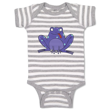 Baby Clothes Blue Frog Funny Baby Bodysuits Boy & Girl Newborn Clothes Cotton